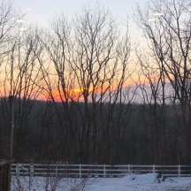 Sunrise in February